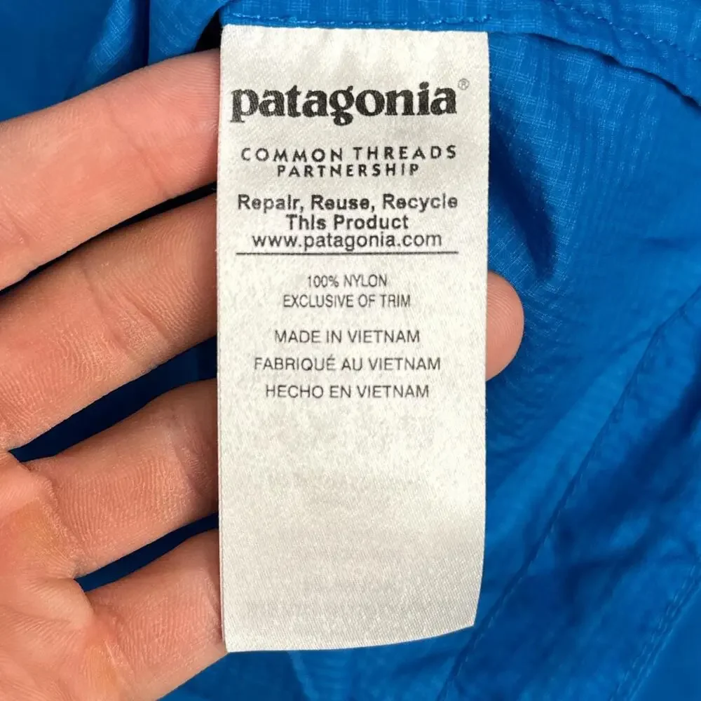 Patagonia Houdini Jacket Men XL Blue Windbreaker Full Zip Lightweight Outdoor - Picture 4 of 7